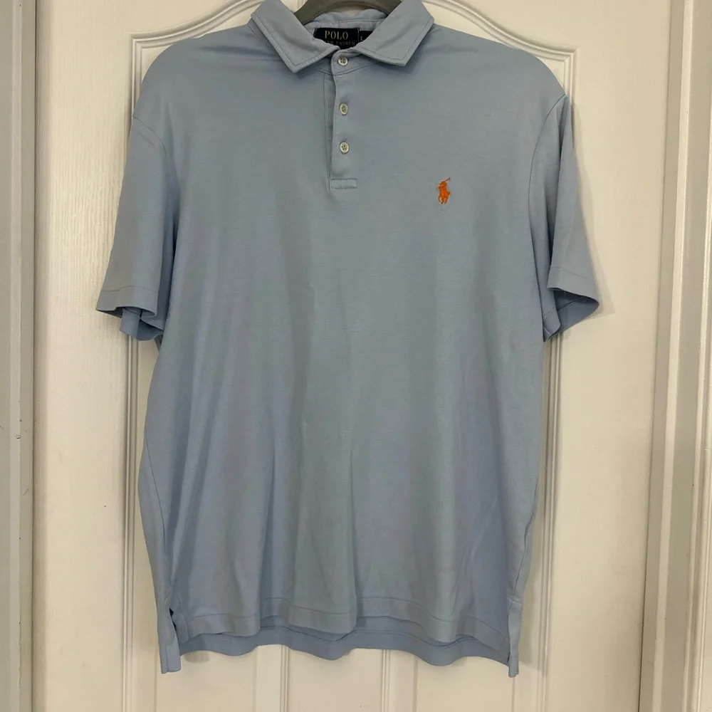 Ralph Lauren Men's Sky Blue Polo Shirt #summer